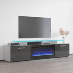 Rova EF Electric Fireplace Modern 75 TV Stand