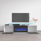 Rova EF Electric Fireplace Modern 75 TV Stand