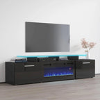 Rova EF Electric Fireplace Modern 75 TV Stand