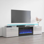 Rova EF Electric Fireplace Modern 75 TV Stand