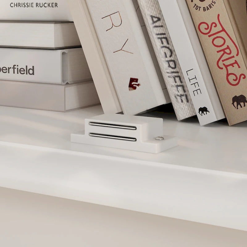 Modern Farmhouse Wood Accent Cabinet with Glass Doors Sideboard Buffet