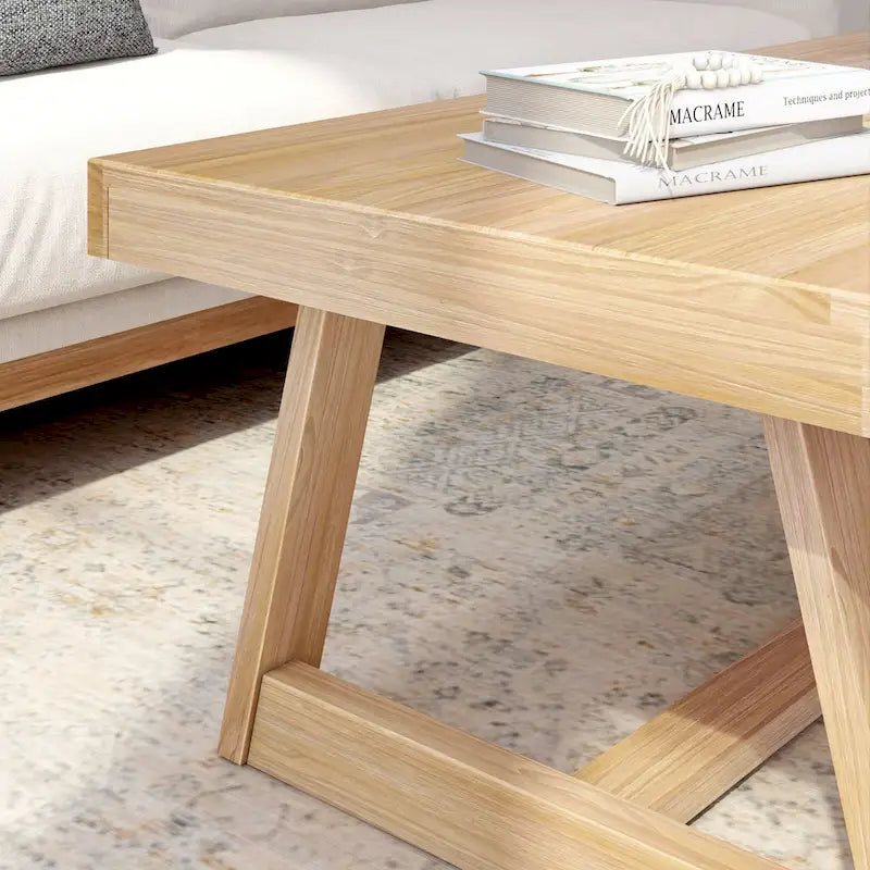 Plank and Beam Classic Rectangular Trestle Leg Coffee Table - 48