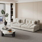 105 Modern Sanded Velvet Cloud Loveseat Sofa Sectional Couch for Living Room