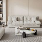 105 Modern Sanded Velvet Cloud Loveseat Sofa Sectional Couch for Living Room