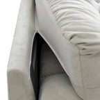 105 Modern Sanded Velvet Cloud Loveseat Sofa Sectional Couch for Living Room