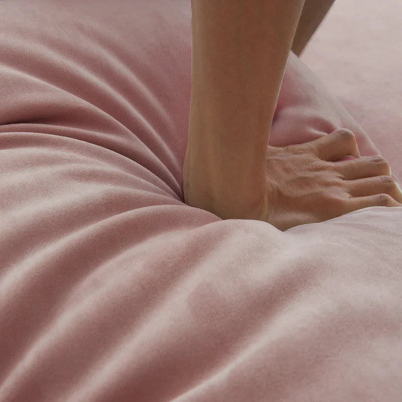 105 Modern Sanded Velvet Cloud Loveseat Sofa Sectional Couch for Living Room