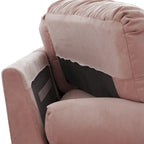 105 Modern Sanded Velvet Cloud Loveseat Sofa Sectional Couch for Living Room