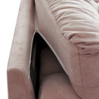 105 Modern Sanded Velvet Cloud Loveseat Sofa Sectional Couch for Living Room