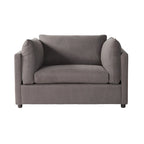 Roundhill Furniture Enda Oversized Living Room Pillow Back Cuddler Arm Chair with Ottoman