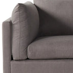 Roundhill Furniture Enda Oversized Living Room Pillow Back Cuddler Arm Chair with Ottoman