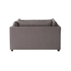 Roundhill Furniture Enda Oversized Living Room Pillow Back Cuddler Arm Chair with Ottoman