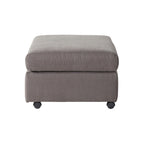Roundhill Furniture Enda Oversized Living Room Pillow Back Cuddler Arm Chair with Ottoman