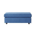 Roundhill Furniture Enda Oversized Living Room Pillow Back Cuddler Arm Chair with Ottoman