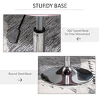 HOMCOM Swivel Accent Chair Modern Makeup Vanity Chair Adjustable Height Leisure Lounge Chair