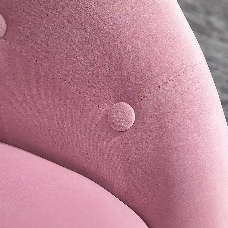 HOMCOM Swivel Accent Chair Modern Makeup Vanity Chair Adjustable Height Leisure Lounge Chair