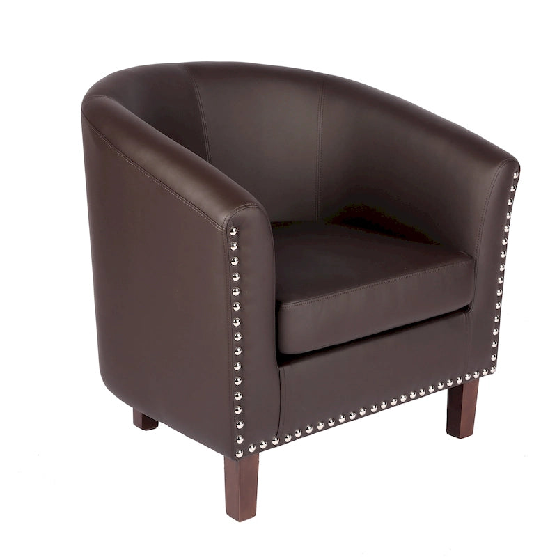 Carson Carrington Junsele PU Leather Accent Club Chair