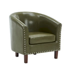 Carson Carrington Junsele PU Leather Accent Club Chair