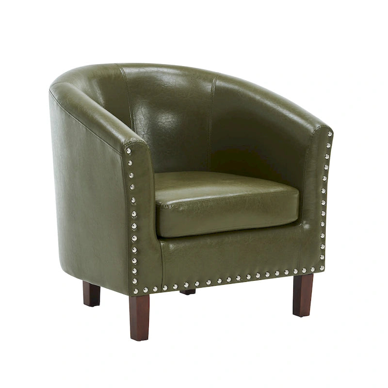 Carson Carrington Junsele PU Leather Accent Club Chair