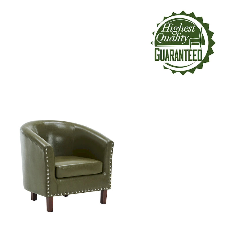 Carson Carrington Junsele PU Leather Accent Club Chair