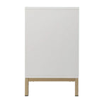 SEI Furniture Gliday Contemporary Decorative 2-Door Buffet Accent Cabinet with Gold Hardware