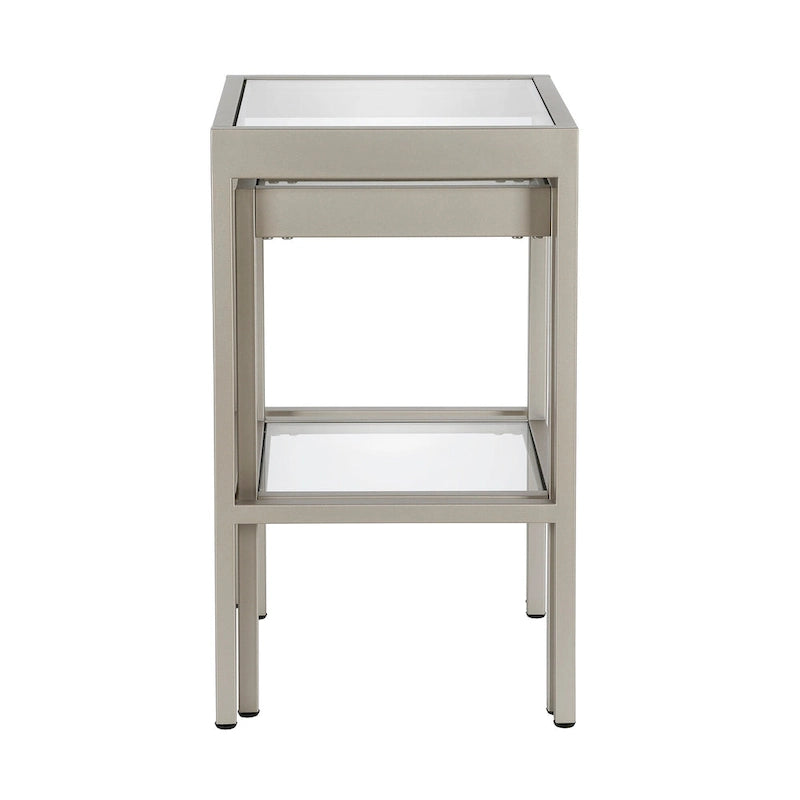 Alexis Metal/ Tempered Glass Nesting Tables