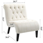 AVAWING Armless Accent Upholstered Lounge Chair