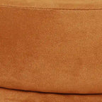 Adeco Round Velvet Ottoman Upholstered Foot Stool