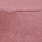 Adeco Round Velvet Ottoman Upholstered Foot Stool