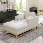 Knox 65 Modern Farmhouse Performance Velvet Chaise Lounge Chair