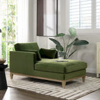 Knox 65 Modern Farmhouse Performance Velvet Chaise Lounge Chair