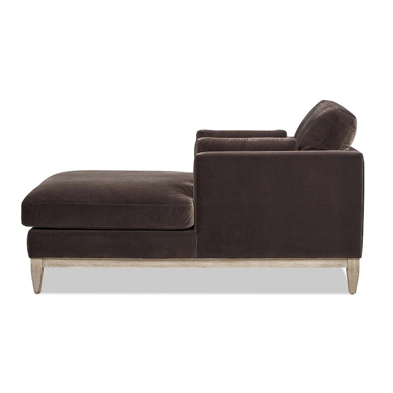 Knox 65 Modern Farmhouse Performance Velvet Chaise Lounge Chair