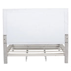 Heartland Antique White Tobacco King Opt Panel Bed