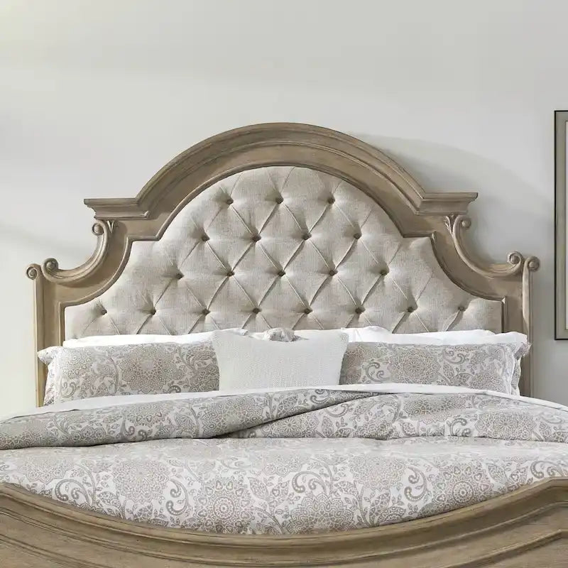 Magnolia Manor Queen Upholstered Panel Bed Headboard - 2 Finish Options