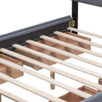 Platform Bed with Classic Headboard and 4 Drawers