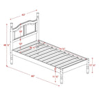 100% Solid Wood Kyle Platform Bed by Palace Imports
