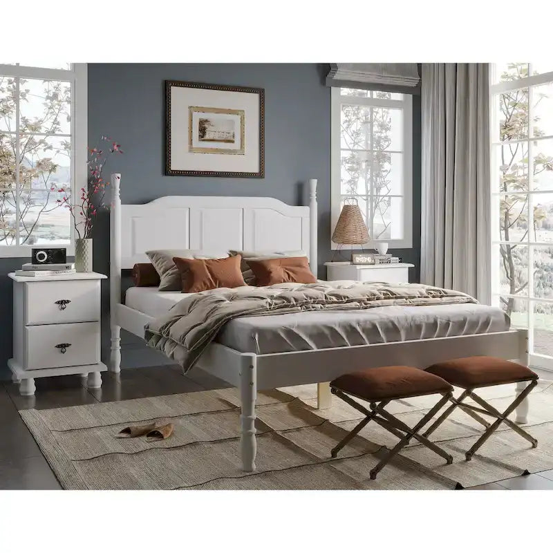 100% Solid Wood Kyle Platform Bed by Palace Imports