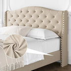 Tufted Upholstered Platform with Headboard and Footboard