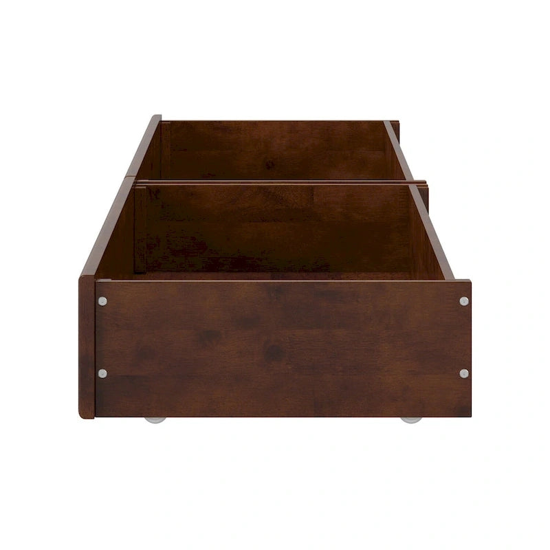 Twin-Full Mid-Century Modern Under Bed Storage Drawers