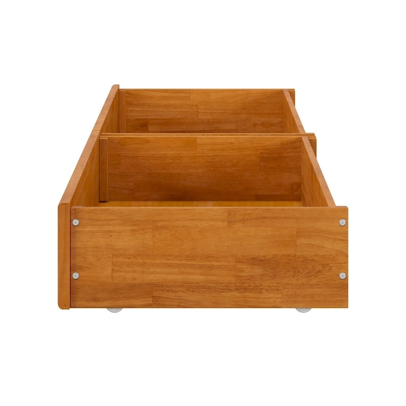 Twin-Full Mid-Century Modern Under Bed Storage Drawers