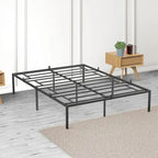 14 Inch Metal Bed Frame with Storage Platform, No Box Spring Needed, Load Up to 500Lbs