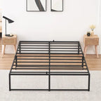 Bed Frame , No Box Spring Needed, with 14 inch Storage, Load Up to 800Lbs