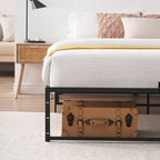 Bed Frame , No Box Spring Needed, with 14 inch Storage, Load Up to 800Lbs