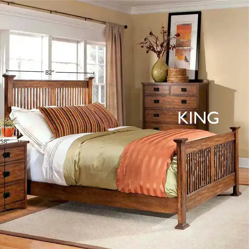 Oak Park Solid Wood Slat Headboard - (Headboard Only)