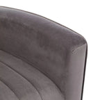 Velvet Comfy Accent Chair Cozy Arm Chair with Wingback and Gold Metal Legs