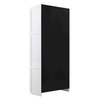 Manhattan Comfort Hopkins Modern 7 Shelf Freestanding Storage Closet Set of 2