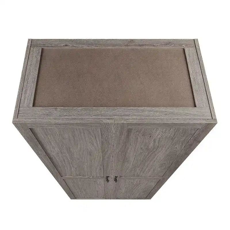 Manhattan Comfort Hopkins Modern 7 Shelf Freestanding Storage Closet Set of 2