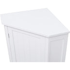 Bathroom Storage Cabinet with Adjustable Shelves,Free Standing Corner Cabinet with Single Door,Freestanding Floor Cabinet