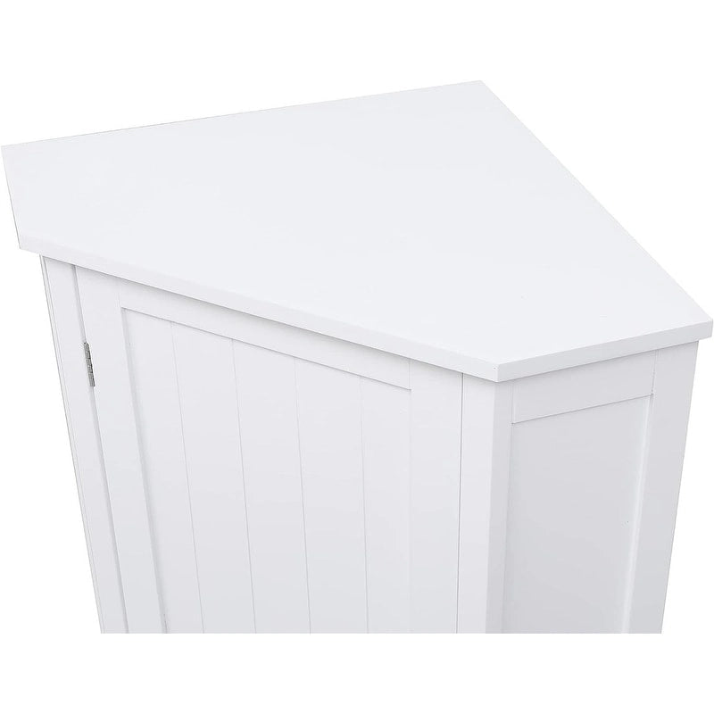 Bathroom Storage Cabinet with Adjustable Shelves,Free Standing Corner Cabinet with Single Door,Freestanding Floor Cabinet