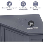 Bathroom Storage Cabinet with Adjustable Shelves,Free Standing Corner Cabinet with Single Door,Freestanding Floor Cabinet