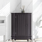 Bathroom Storage Cabinet with Adjustable Shelves,Free Standing Corner Cabinet with Single Door,Freestanding Floor Cabinet